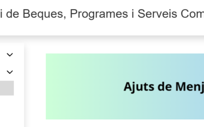 Ajudes menjador curs 26/27